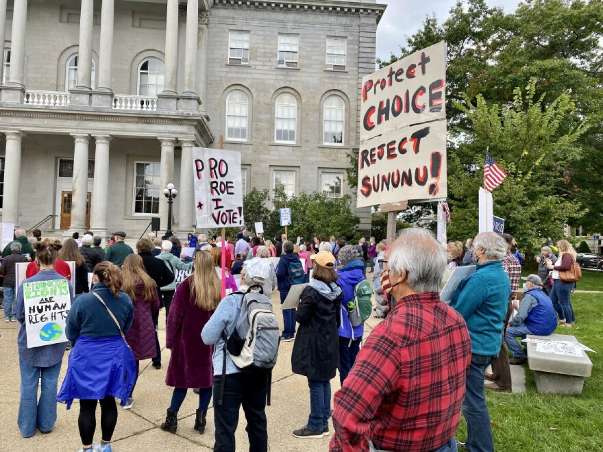 The Oct. 2, 2021, rally in Concord, organized by March for Women and Planned Parenthood, protested recent abortion restrictions, including ones in New Hampshire signed into law by Gov. Chris Sununu.